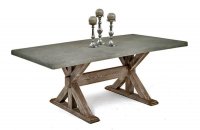 Kuhinjski Masivni rustikalni izbjeljeni hrast stol 210x90