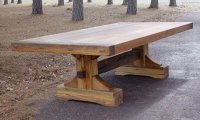 Masivni rustikalni stol hrast rustik 200x100cm