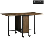 Mobilni sklopivi stol, 2 sklopive površine, 130 cm x 80 cm x 74 cm, sm