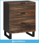 noćni kabinet 50x33x60 cm čvrsto drvo manga i inženjersko drvo - NOVO