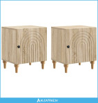 Noćni ormar 2 pcs Hrast sonoma 43 x 34,5 x 50 cm - NOVO