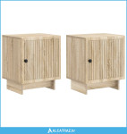 Noćni ormar 2 pcs Hrast sonoma 43 x 34,5 x 50 cm - NOVO