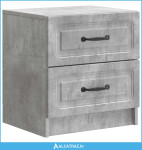 Noćni ormar Betonska siva 43 x 34,5 x 44,5 cm Konstruirano drvo - NOVO