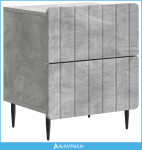 Noćni ormar Betonska siva 43 x 34,5 x 49,5 cm Konstruirano drvo - NOVO