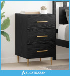 Noćni ormar Crni hrast 40 x 40 x 66 cm Konstruirano drvo - NOVO