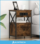 Noćni ormar Dimljeni hrast 40 x 31 x 60 cm Konstruirano drvo - NOVO