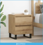 Noćni ormar s ladicama 2 pcs Umjetnički hrast 40 x 35 x 50 cm - NOVO