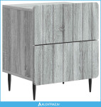 Noćni ormar Siva sonoma 43 x 34,5 x 49,5 cm Konstruirano drvo - NOVO