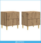 Noćni ormarić 2 pcs Hrast artisan 43 x 34,5 x 48 cm - NOVO