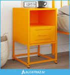 Noćni ormarić boja senfa 36 x 39 x 60,5 cm čelični - NOVO