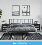 Noćni ormarići 2 kom crni 50 x 35 x 60 cm od stakla i čelika - NOVO