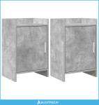 Noćni ormarići 2 pcs Betonska siva 40 x 30 x 60 cm - NOVO