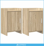 Noćni ormarići 2 pcs Hrast sonoma 40 x 30 x 60 cm - NOVO