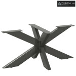 Noga klub stolića u obliku pauka antracit 98x58x(42-43) cm čelik - Ant