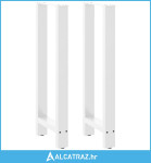 Noge za barski stol Bijele 2 kom 40 x (100-101) cm Čelične - NOVO