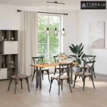 Noge za konzolni stol antracit boje 2 kom 28 x (72-73) cm čelik - Antr