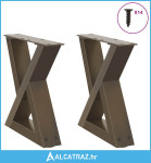 Noge za stolić za kavu 2 kom Prirodni čelik 40x(30-31,3) cm - NOVO