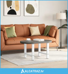 Noge stolića za kavu bijele 2 kom 50x(42-43) cm čelik - NOVO