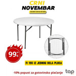 Okrugli sto fi 155 iz jedne ploče