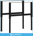 Okviri za radni stol 2 kom metalni 85 x (69 - 95,5) cm crni - NOVO
