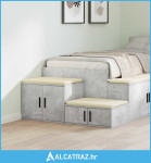 Ormarić za pohranu Beton siva 118 x 41 x 40 cm - NOVO