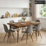 Pravokutni stolni vrh 80 x 70 x 3,2 cm Pravokutni - Prirodna 80 x 70 x