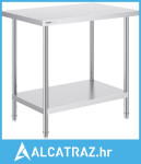 Pripremni stol od nehrđajućeg čelika, 24 x 36 x 34 inča, teški metalni