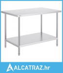 Pripremni stol od nehrđajućeg čelika, 30 x 48 x 34 inča, teški metalni