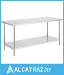 Pripremni stol od nehrđajućeg čelika, 30 x 72 x 34 inča, teški metalni