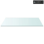 Prozirna stolna ploča 50 x 100 cm od kaljenog stakla - Transparentan 5