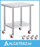 Radni stol od nehrđajućeg čelika 30 x 24 x 33 inča, nosivost 700 lbs s