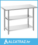 Radni stol od nehrđajućeg čelika, 61x122 cm, stol za pripremu hrane s