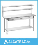 Radni stol od nehrđajućeg čelika, 61x183 cm stol za pripremu hrane s g
