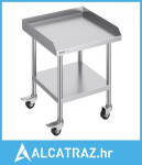 Radni stol od nehrđajućeg čelika 61x61 cm, komercijalni stol za pripre