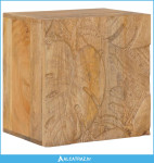 Ručno rađeni noćni ormarić Tamnije smeđi teak 40x30x40 cm - NOVO