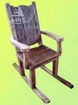 Rustikalna stolica za ljuljanje