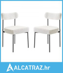 Set od 2 blagovaonske stolice Boucle, Moderne šerpa stolice iz sredine