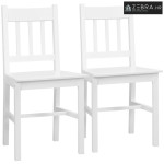 Set od 2 blagovaonske stolice, kuhinjske stolice, puno drvo, 41 cm x 4