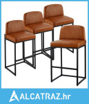 Set od 4 barske stolice, stolice visine 68 cm za šank, moderna barska
