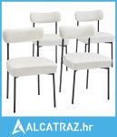 Set od 4 blagovaonske stolice Boucle, Moderne šerpa stolice iz sredine