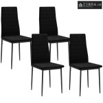Set od 4 blagovaonske stolice, dizajn bez naslona za ruke, presvlaka o