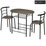 Set bistro blagovaonskog stola sa stolicama, 1 stol, 2 stolice, 80 cm