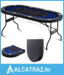 Sklopivi poker stol za 8 igrača, Blackjack Texas Holdem poker stol s p