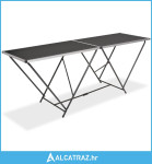 Sklopivi stol za lijepljenje od MDF-a i aluminija 200 x 60 x 78 cm - N