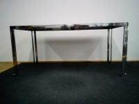 Stakleno-metalni stol za blagovaonu/dnevni boravak 160×80 cm