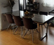 Stol 210 cm duzine od greda drvenih