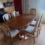 Stol i 6.stolica puno drvo