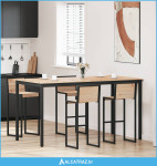 Stol za bar Prirodna 110 x 55 x 105 cm Čvrsto borovo drvo - NOVO