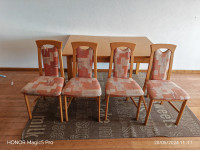 Stol + četiri stolice + tepih povoljno