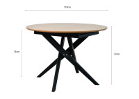 Stol LOTAR D110x77cm iz Emmezete, nekorišten